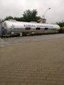 Komora normobaryczna N-Baria z zewnątrz.